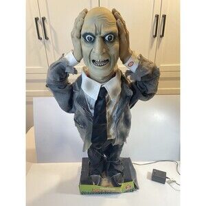 Heads Up Harry 32” Zombie Animated Halloween Prop Magic Power 2006 Works Adapter